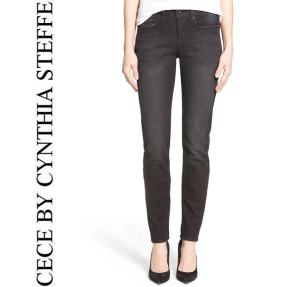 CeCe Denim - CECE BY CYNTHIA STEFFE GRAPHITE SKINNY JEANS 29